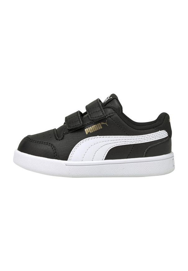 Buty do chodzenia dla dzieci Puma Shuffle JR. Zapięcie: rzepy, sznurówki. Kolor: biały, czarny, wielokolorowy. Materiał: syntetyk, materiał. Szerokość cholewki: normalna. Sport: turystyka piesza