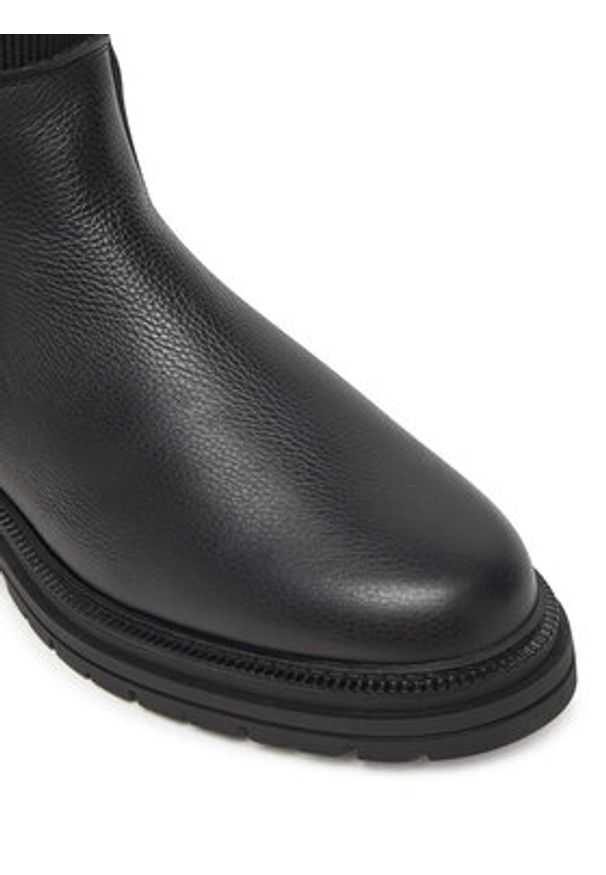 TOMMY HILFIGER - Tommy Hilfiger Sztyblety FW0FW08771 Czarny. Kolor: czarny. Materiał: skóra