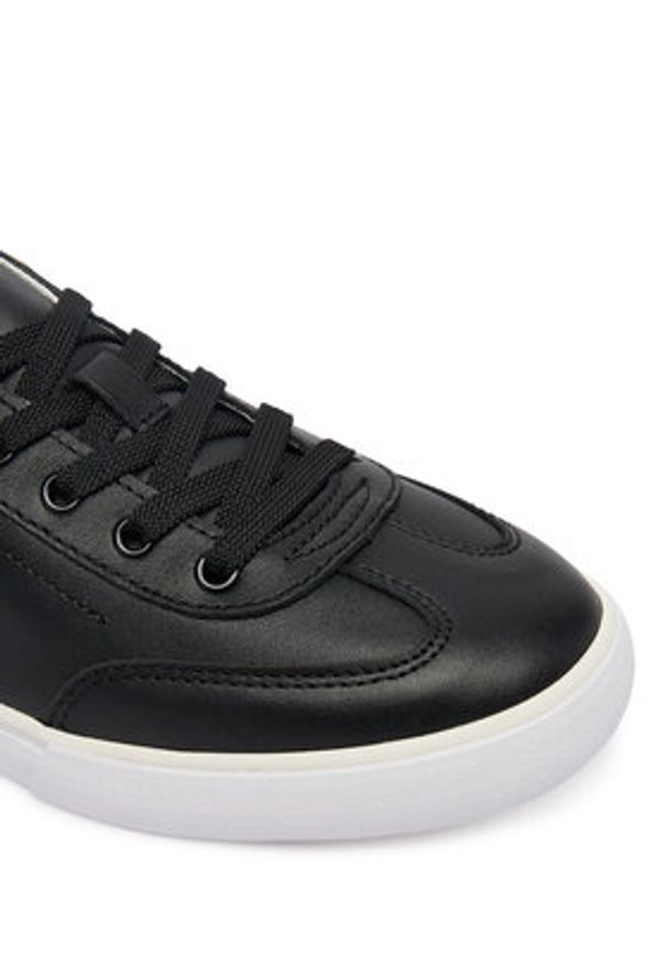 TOMMY HILFIGER - Tommy Hilfiger Sneakersy Th Chic Low Profile Vulc FW0FW09104 Czarny. Kolor: czarny. Materiał: skóra