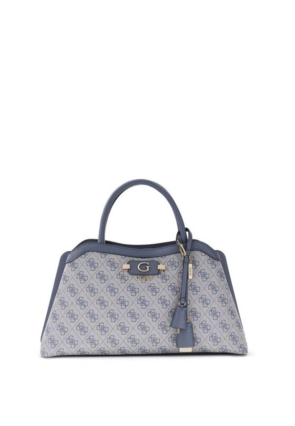Guess Torebka Lindsey HWSG97 49060 Niebieski. Kolor: niebieski. Materiał: skórzane