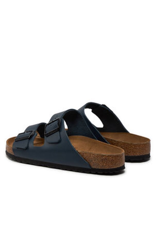 Birkenstock Klapki Arizona 0051151 Granatowy. Kolor: niebieski. Materiał: skóra