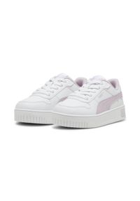 Puma - Dziecięce sneakersy Carina Street PUMA White Grape Mist Purple. Kolor: fioletowy, wielokolorowy, biały. Sezon: lato