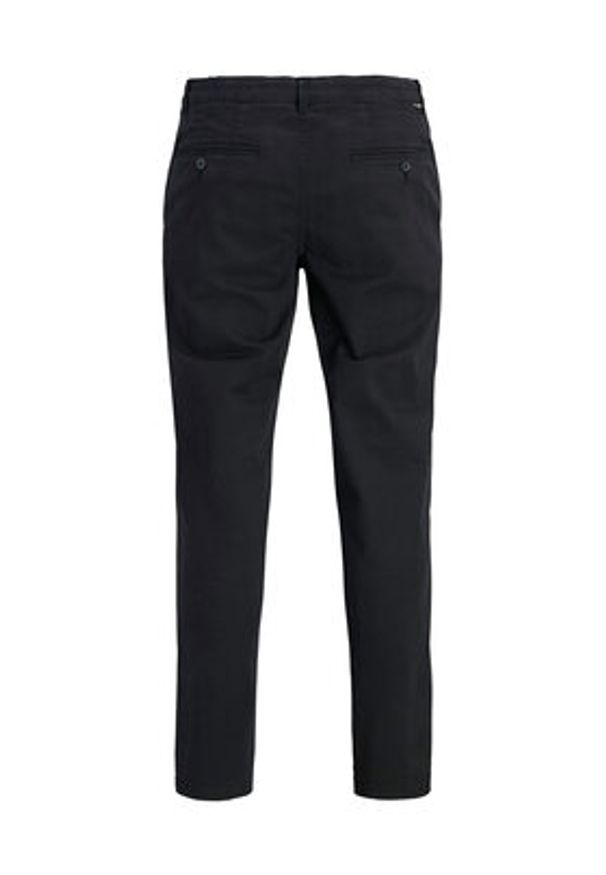 Jack & Jones Chinosy Stollie 12292970 Czarny Regular Fit. Kolor: czarny. Materiał: bawełna