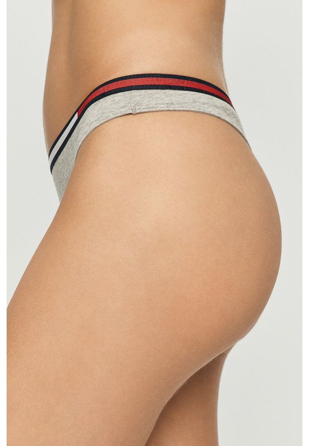 TOMMY HILFIGER - Tommy Hilfiger - Stringi. Kolor: szary