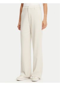 Calvin Klein Jeans Spodnie palazzo J20J225334 Beżowy Wide Leg. Kolor: beżowy. Materiał: wiskoza, syntetyk
