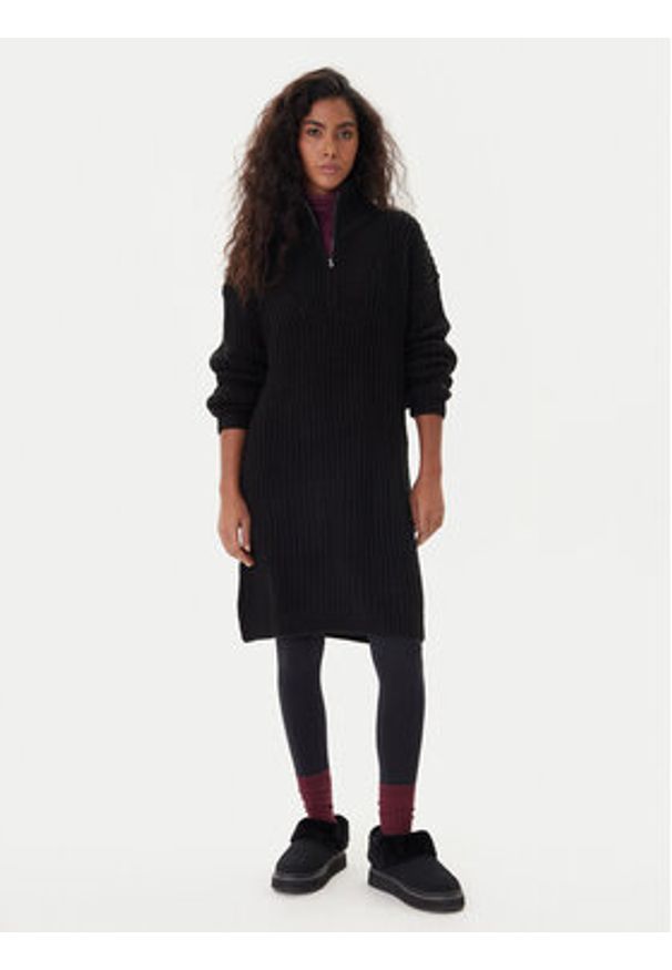 Roxy Sukienka dzianinowa Home Again SD ERJKD03535 Czarny Regular Fit. Kolor: czarny. Materiał: akryl