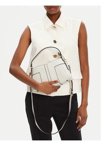 Elisabetta Franchi Torebka BS-06A-51E2-V400 Beżowy. Kolor: beżowy. Materiał: skórzane