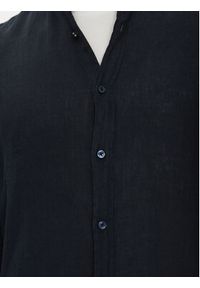 BOSS Koszula 50537369 Granatowy Regular Fit. Kolor: niebieski. Materiał: len