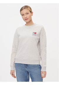 Tommy Jeans Bluza Graphic Flag DW0DW17328 Szary Boxy Fit. Kolor: szary. Materiał: bawełna #1