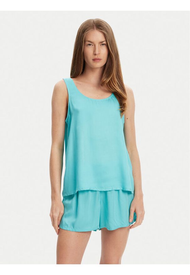United Colors of Benetton - United Colors Of Benetton Piżama 41HY3P00S Niebieski Regular Fit. Kolor: niebieski