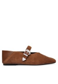 Baleriny Tommy Jeans. Kolor: brązowy #1