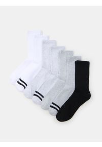 Sinsay - Prążkowane skarpetki 7 pack - wielobarwny. Materiał: prążkowany