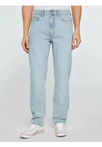 Big-Star - Jeansy męskie loose niebieskie Zack 185. Okazja: na co dzień. Stan: podwyższony. Kolor: niebieski. Styl: casual, vintage, klasyczny #1