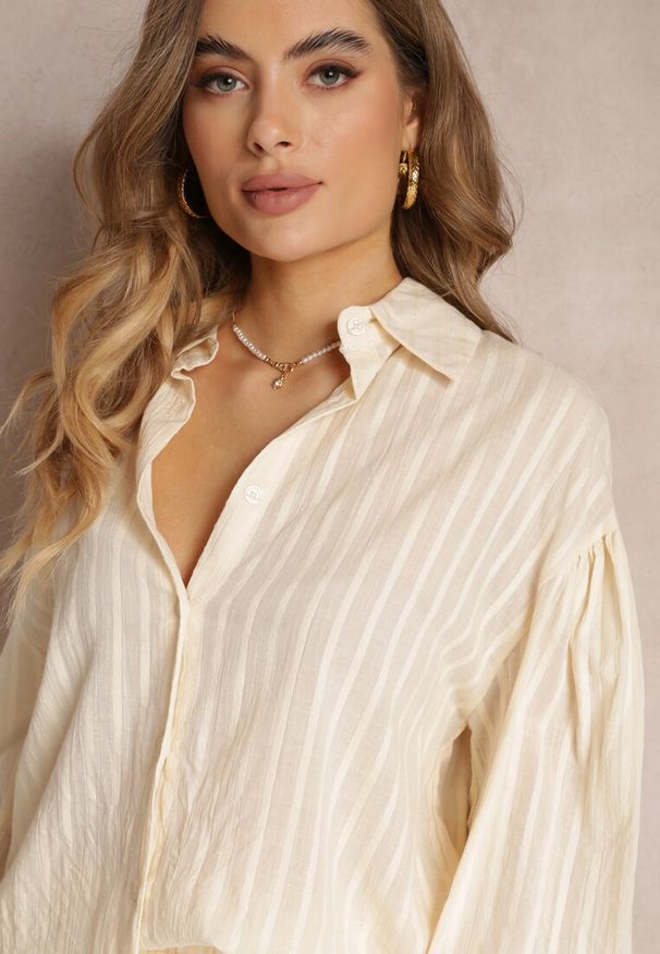 Renee - Beżowy Komplet Olymissa. Kolor: beżowy. Wzór: aplikacja