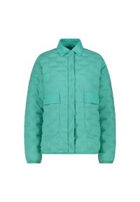 Damska kurtka puchowa CMP. Kolor: niebieski, wielokolorowy, zielony. Materiał: puch. Sezon: zima. Sport: narciarstwo #1