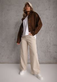 Renee - Biały T-shirt Basic Oversize z Bawełny Elusis. Okazja: na co dzień. Kolor: biały. Materiał: bawełna. Styl: casual, elegancki #6