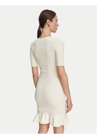Marciano Guess Sukienka dzianinowa G6YK18 Z1012 Kremowy Slim Fit. Kolor: kremowy. Materiał: wiskoza #4