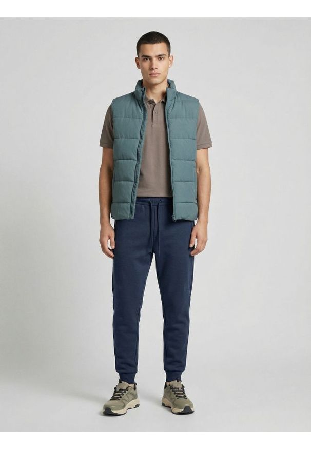 Sinsay - Spodnie dresowe jogger - szary. Kolor: szary. Materiał: dresówka