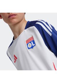 Adidas - Koszulka piłkarska dla dzieci ADIDAS Olympique Lyonnais 24/25. Wzór: aplikacja. Sport: piłka nożna