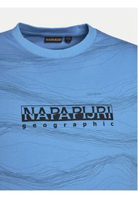 Napapijri T-Shirt B-Cellini NP0A4ILS Niebieski Regular Fit. Kolor: niebieski. Materiał: bawełna #2