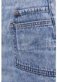 Answear Lab Spódnica jeansowa mini prosta. Okazja: na co dzień. Kolor: niebieski. Materiał: jeans. Styl: wakacyjny #4