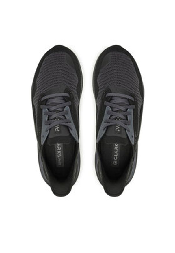 Clarks Sneakersy Clarks Pace 26184667 Czarny. Kolor: czarny. Materiał: materiał