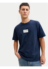 Jack & Jones T-Shirt Frank 12288092 Granatowy Relaxed Fit. Kolor: niebieski. Materiał: bawełna #2