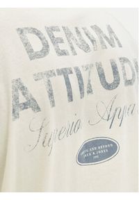 Jack & Jones T-Shirt Edover 12288005 Écru Regular Fit. Materiał: bawełna #7