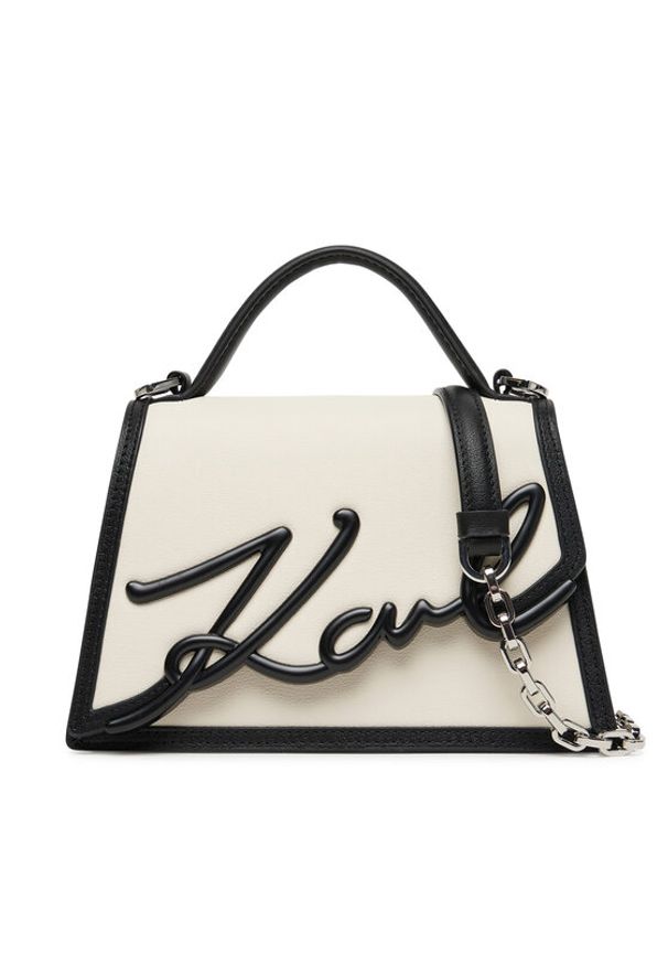 Karl Lagerfeld - KARL LAGERFELD Torebka A1W30224 Biały. Kolor: biały. Materiał: skórzane