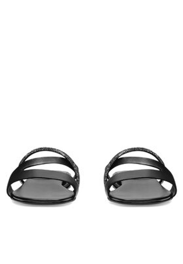 Badura Klapki BRITTOLI-A022-01 Czarny. Kolor: czarny. Materiał: skóra