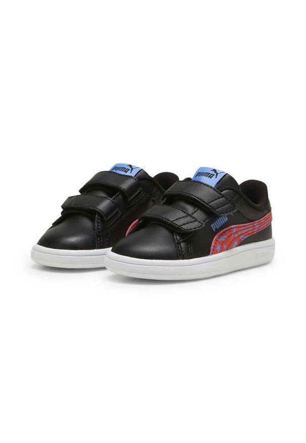 Puma - Sneakersy dla małych dzieci PUMA Smash 3.0 Masked Hero PUMA. Kolor: biały, czerwony, wielokolorowy, czarny. Materiał: skóra. Szerokość cholewki: normalna. Wzór: nadruk