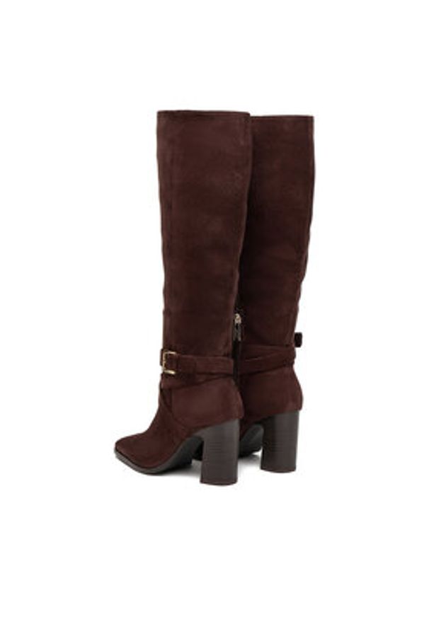 Jenny - JENNY Kozaki CEO-HY2516-1 Brązowy. Kolor: brązowy. Materiał: materiał