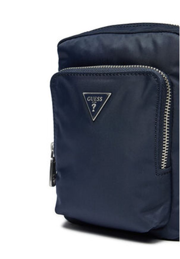 Guess Saszetka HMECRN P3463 Granatowy. Kolor: niebieski. Materiał: materiał