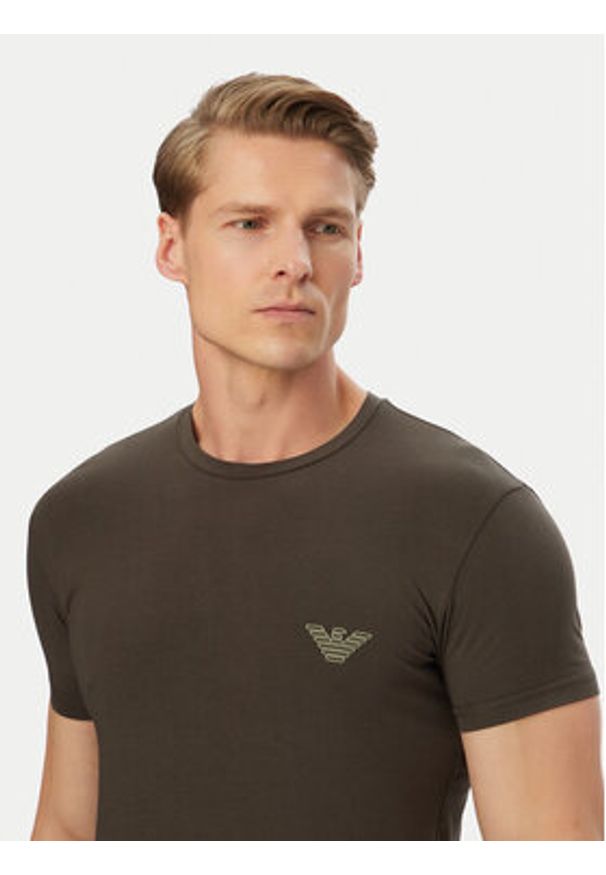 Emporio Armani Underwear T-Shirt EM000375 AF18890 U8122 Szary Slim Fit. Kolor: szary. Materiał: bawełna