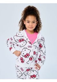 Sinsay - Bluza zip hoodie Hello Kitty - biały. Kolor: biały. Wzór: motyw z bajki #1