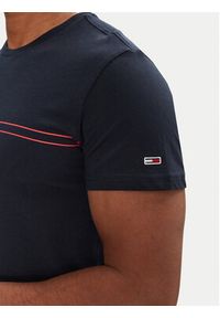 Tommy Jeans T-Shirt Entry Graphic DM0DM20779 Granatowy Slim Fit. Kolor: niebieski. Materiał: bawełna #4