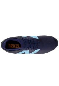 Buty piłkarskie New Balance Tekela V4+ Magique M ST3FN45 niebieskie. Kolor: niebieski. Materiał: guma, syntetyk, tkanina. Sport: piłka nożna