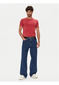 Tommy Jeans T-Shirt Jaspe DM0DM20363 Czerwony Slim Fit. Kolor: czerwony. Materiał: bawełna #4