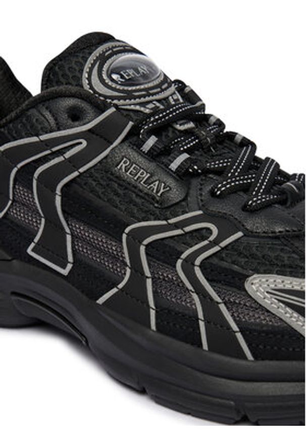Replay - REPLAY Sneakersy GMSD5 .000.C0003T Czarny. Kolor: czarny. Materiał: skóra