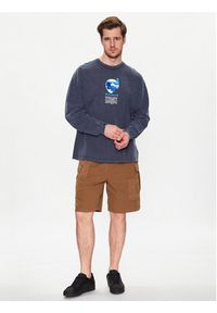 BDG Urban Outfitters Longsleeve 76516814 Niebieski Loose Fit. Kolor: niebieski. Materiał: bawełna. Długość rękawa: długi rękaw