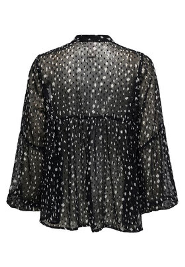 only - ONLY Bluzka Aida 15283695 Czarny Loose Fit. Kolor: czarny. Materiał: syntetyk