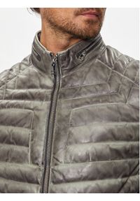 Milestone Kurtka skórzana Malik 431013 60215 Szary Regular Fit. Kolor: szary. Materiał: skóra #3