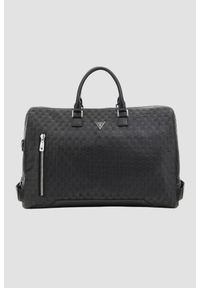 Guess - GUESS Сzarna torba podróżna Torino Duffle. Kolor: czarny. Materiał: materiał