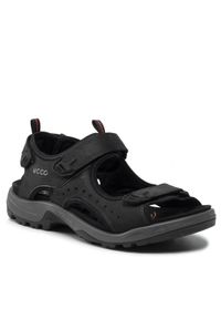 ecco - ECCO Sandały Offroad 82204412001 Czarny. Kolor: czarny. Materiał: skóra, nubuk
