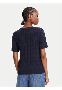 TOMMY HILFIGER - Tommy Hilfiger Sweter WW0WW45656 Granatowy Regular Fit. Kolor: niebieski. Materiał: bawełna #5