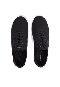 TOMMY HILFIGER - Tommy Hilfiger Tenisówki Canvas Lace Up Sneaker FW0FW07805 Czarny. Kolor: czarny