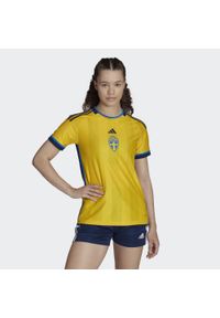 Adidas - Sweden 22 Home Jersey. Kolor: żółty. Materiał: jersey