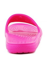 Klapki Crocs Classic Slide W 206121-6UB różowe. Okazja: na plażę. Kolor: różowy. Materiał: materiał #3