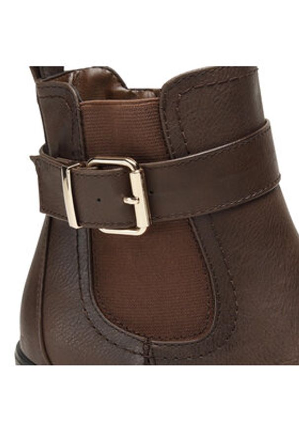 Clara Barson Botki WS2265-07 Brązowy. Kolor: brązowy. Materiał: skóra