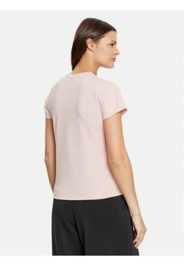 Guess T-Shirt V4YI21 KCDH1 Różowy Slim Fit. Kolor: różowy. Materiał: bawełna